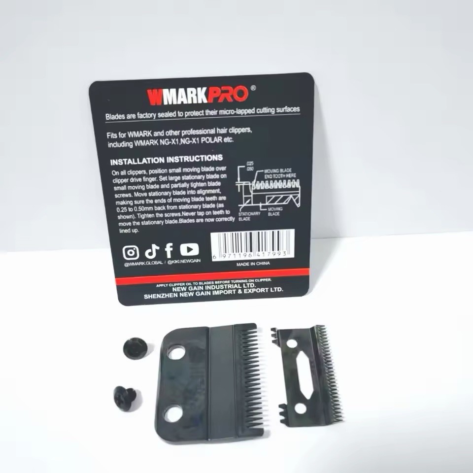 Wmark Pro Hair Trimmer Blade Set Fixed For Wmark & Professional Hair Trimmers