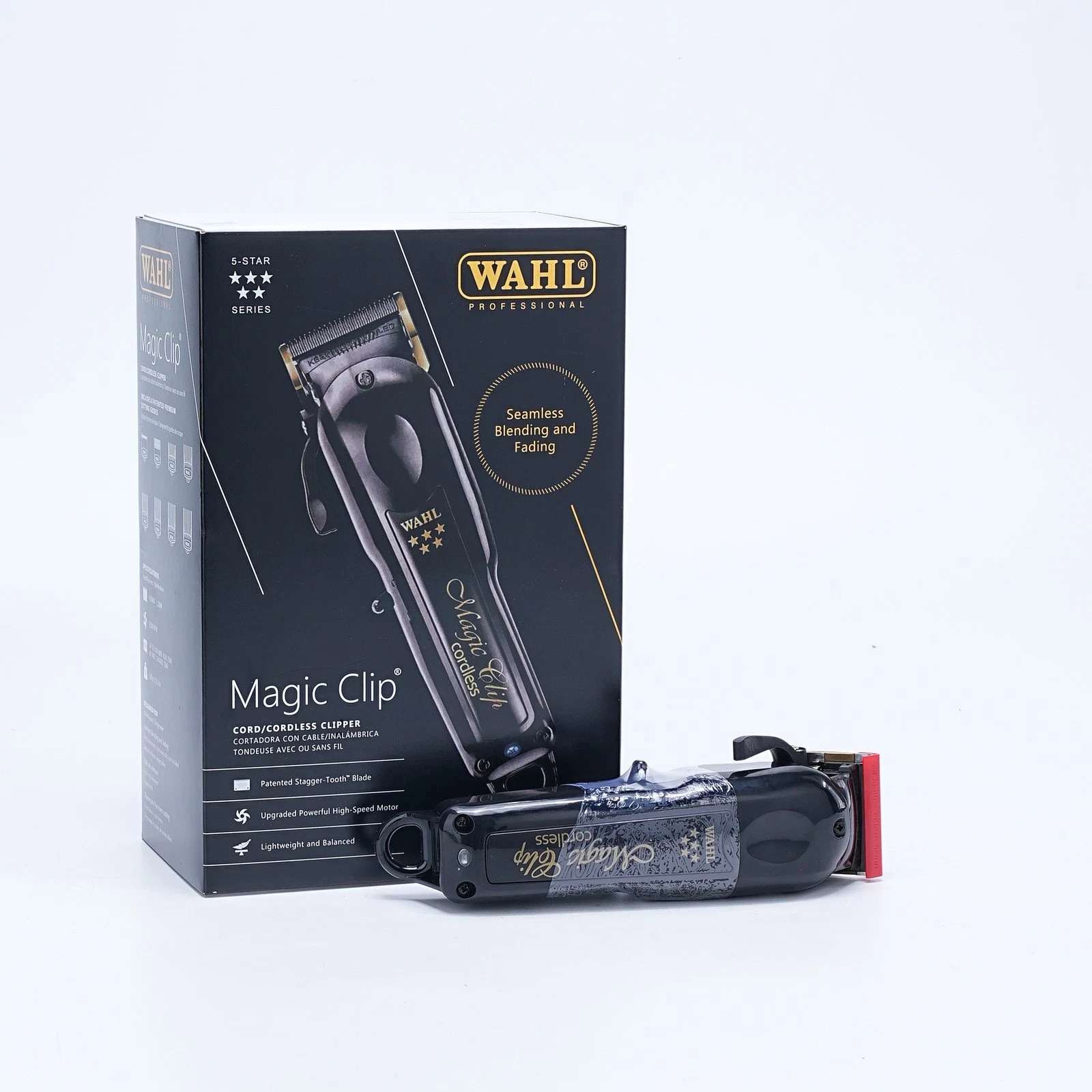 New Wahl 8148 Professional 5-Star Cordless Magic Clip BLACK!!