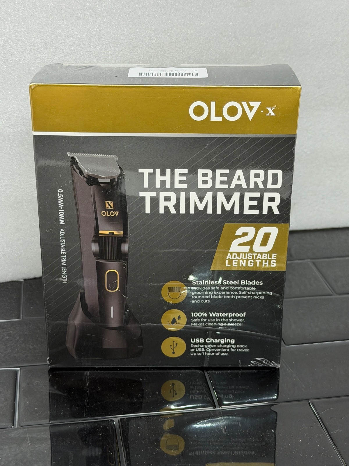 OLOV [YH-7155] THE BEARD TRIMMER WATERPROOF 20 ADJUSTABLE LENGTHS [0.5MM-10MM]