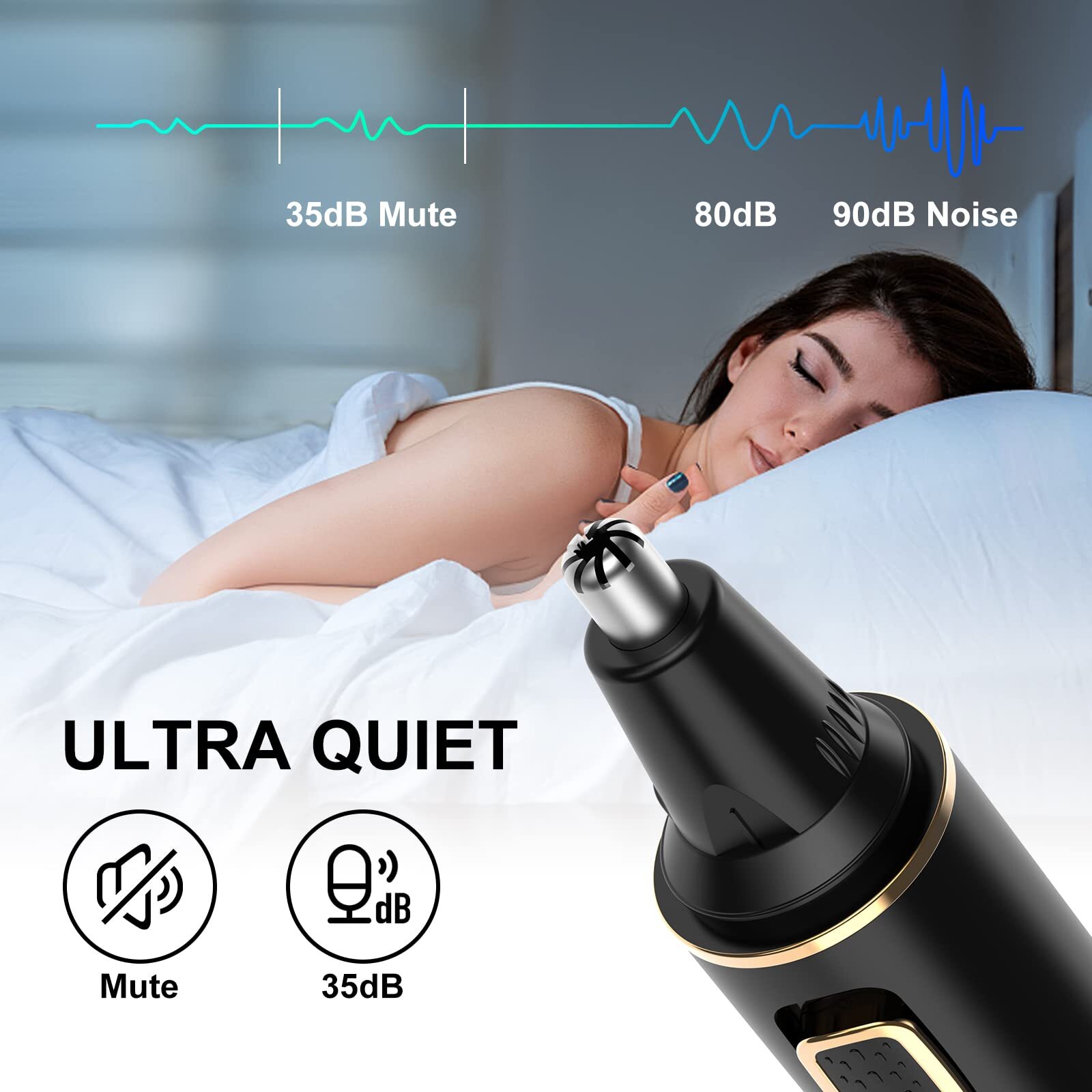 Nose Hair Trimmer for Men, 2024 Painless USB Rechargeable Nose Hair Trimmer, …