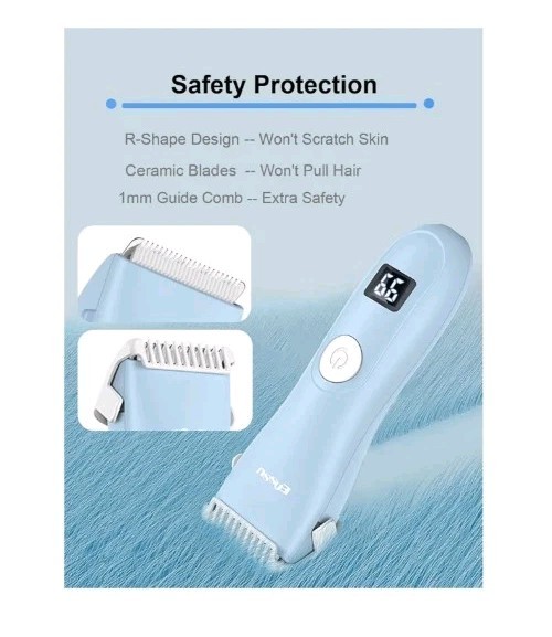 Baby Hair Clippers, Low Noise Hair Trimmer for Kids, Waterproof USB Rechargeable