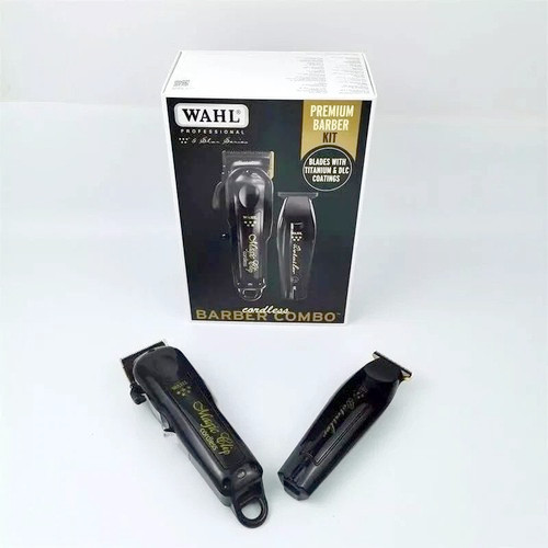 New Wahl Cordless Barber Combo Clipper/Detailer Trimmer – Black 3025397 US
