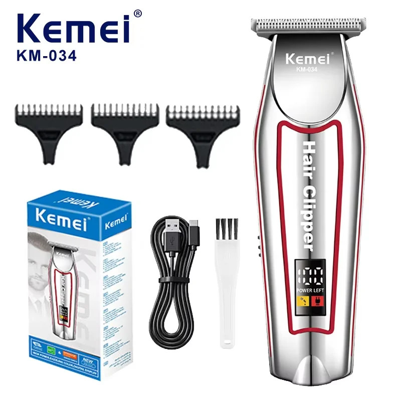 Kemei KM-032 Professional Hair Clipper Beard Trimmer Grooming Kit for Men