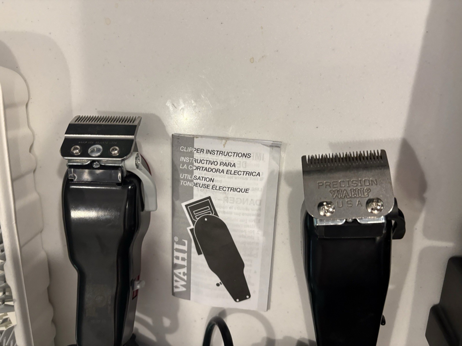 Lot 2 WAHL Electric Clippers Trimmers (Models: Designor & Bullet ) & Accessories