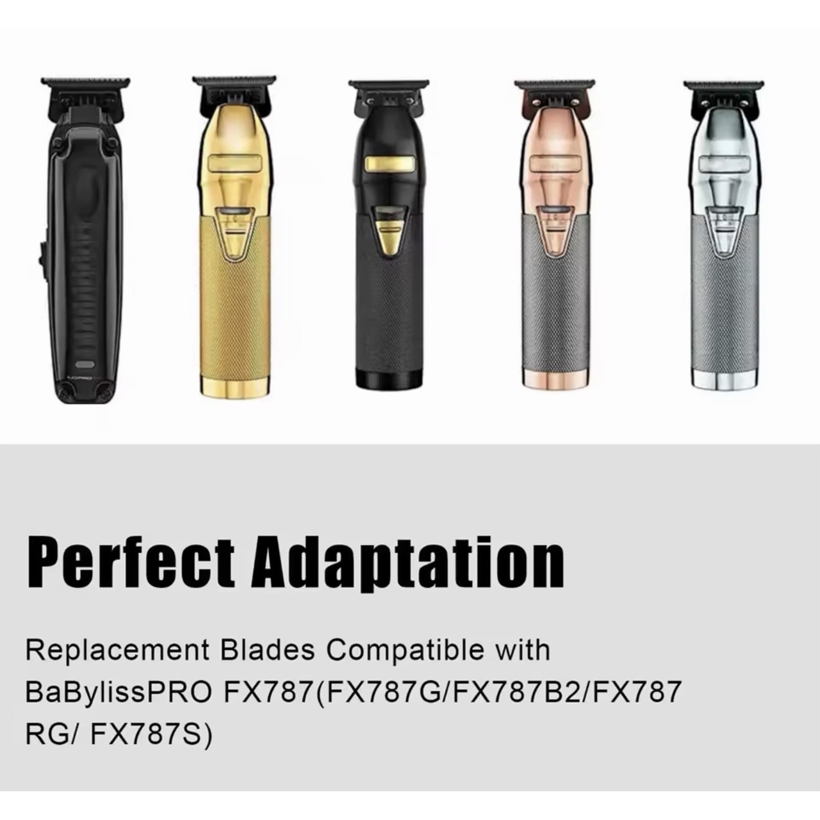FX707Z Replacement Blade GoldFX FitsBaByliss PRO Skeleton Outline Trimmer