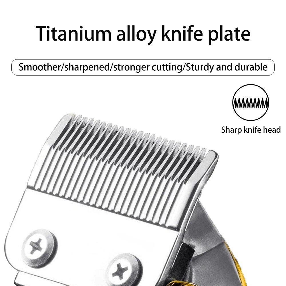 Cordless Professional Hair Clippers Trimmer Kit Men Cutting Machine Barber Salon