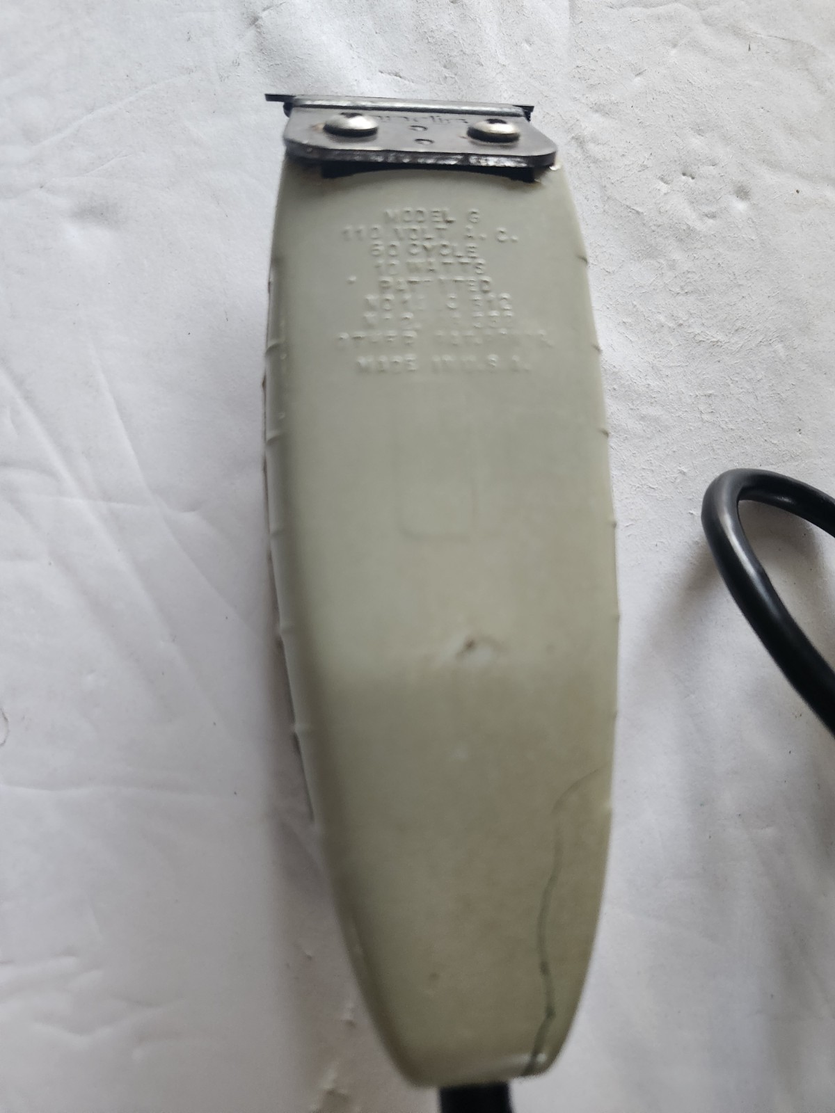 Andis Model G Corded Electric Hair Clipper/trimmer Gray, Square Blade, Tested.