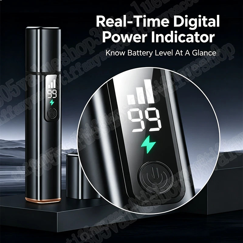 Ear & Nose Hair Trimmer with LED indicator USB Rechargeable Water Resistant LOT
