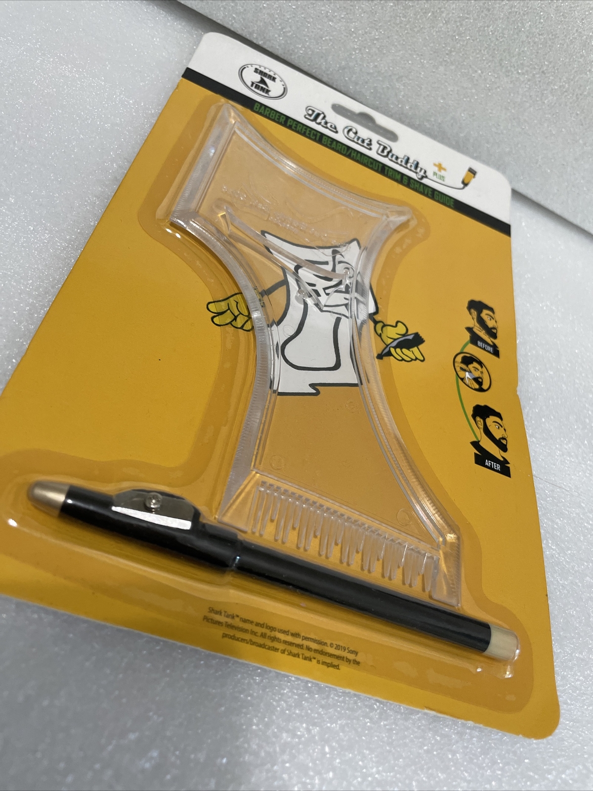 The Cut Buddy PLUS Pen Hairline Beard Lining Guide Tool SHARK TANK Multi Curve