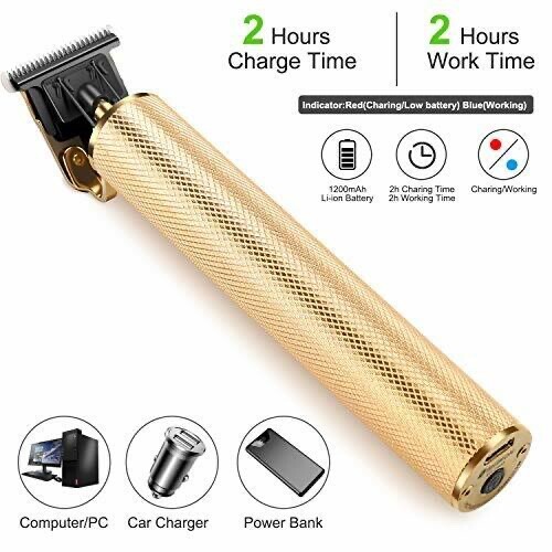 New Gold Professional Ornate Hair Clipper Portable Cordless Trimmer Edge