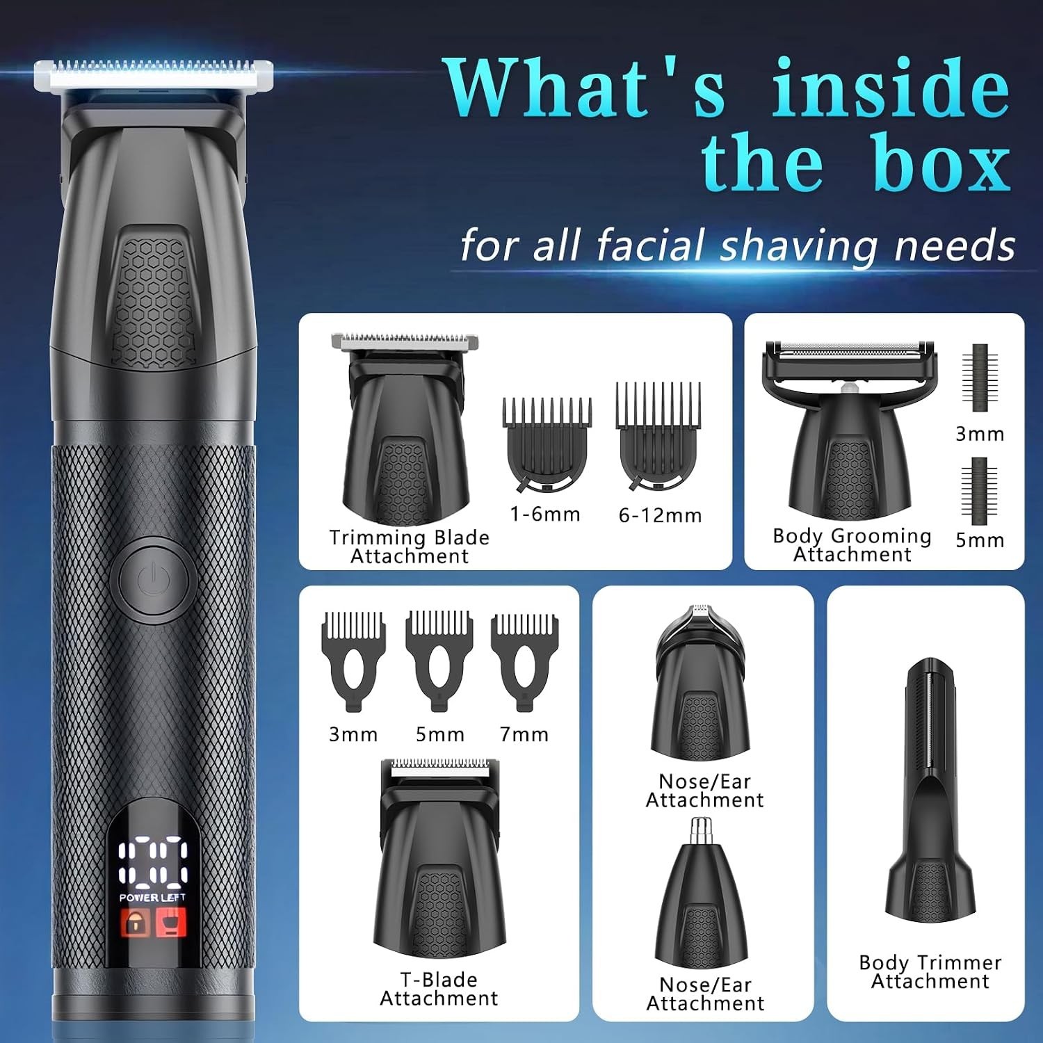 Manscape Beard & Body Trimmer for Men,Waterproof,All in 1 Grooming Kit