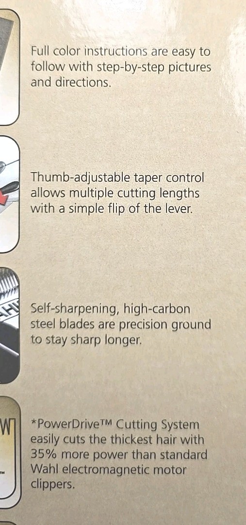 WAHL 79524-3001P Silver Black Corded Electric Clipper Home Barber Kit new in box