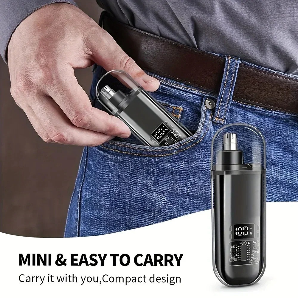 USB Rechargeable Nose Ear Hair Trimmer for Men Portable Clipper Original