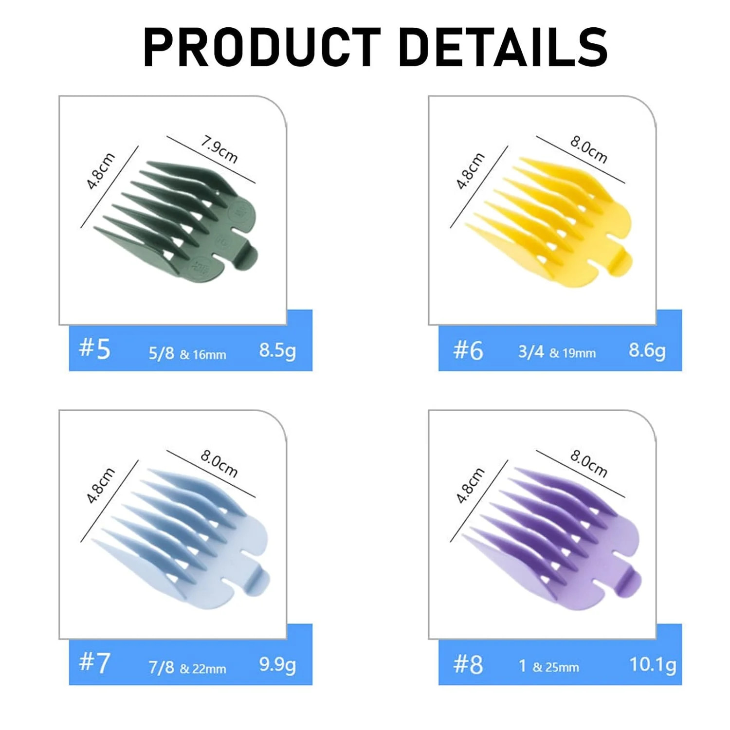 Wahl Clipper Guards Set 1 Pcs Professional Hair Clipper Combs Guides Wahl Rep…