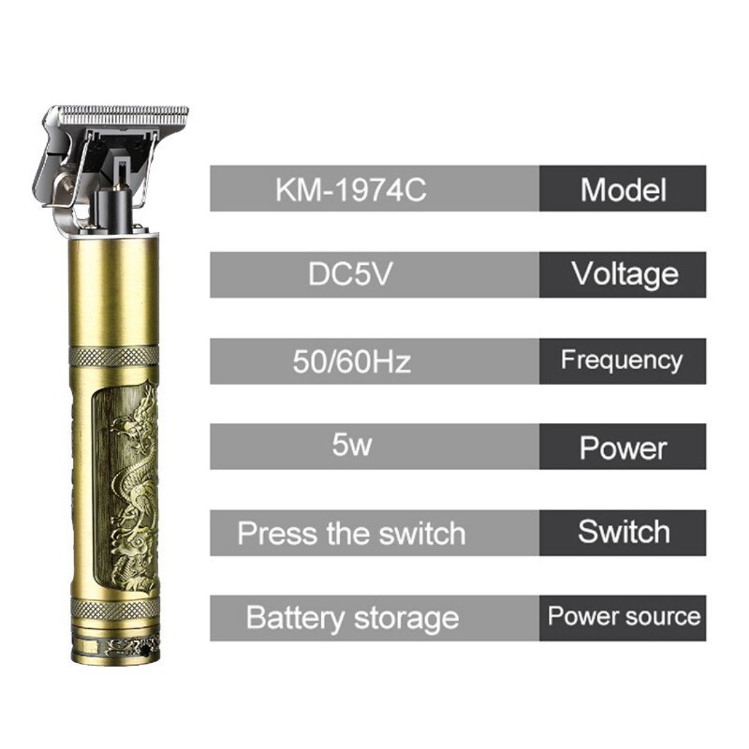 Kemei Dragon Cordless Hair Clippers Trimmer Shaver Clipper Cutting Beard Barber