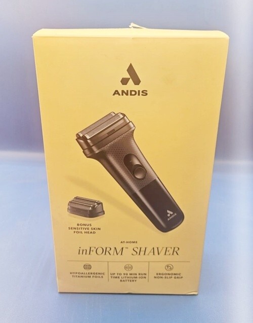 Andis Mens inFORM Foil Shaver FS-1 + Bonus Foil Head, Cordless or Cord Torn Box