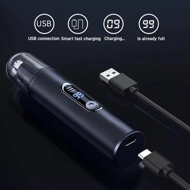 Rechargeable Nose Face Neck Eyebrow Hair Mustache Beard Trimmer Shaver Clippers