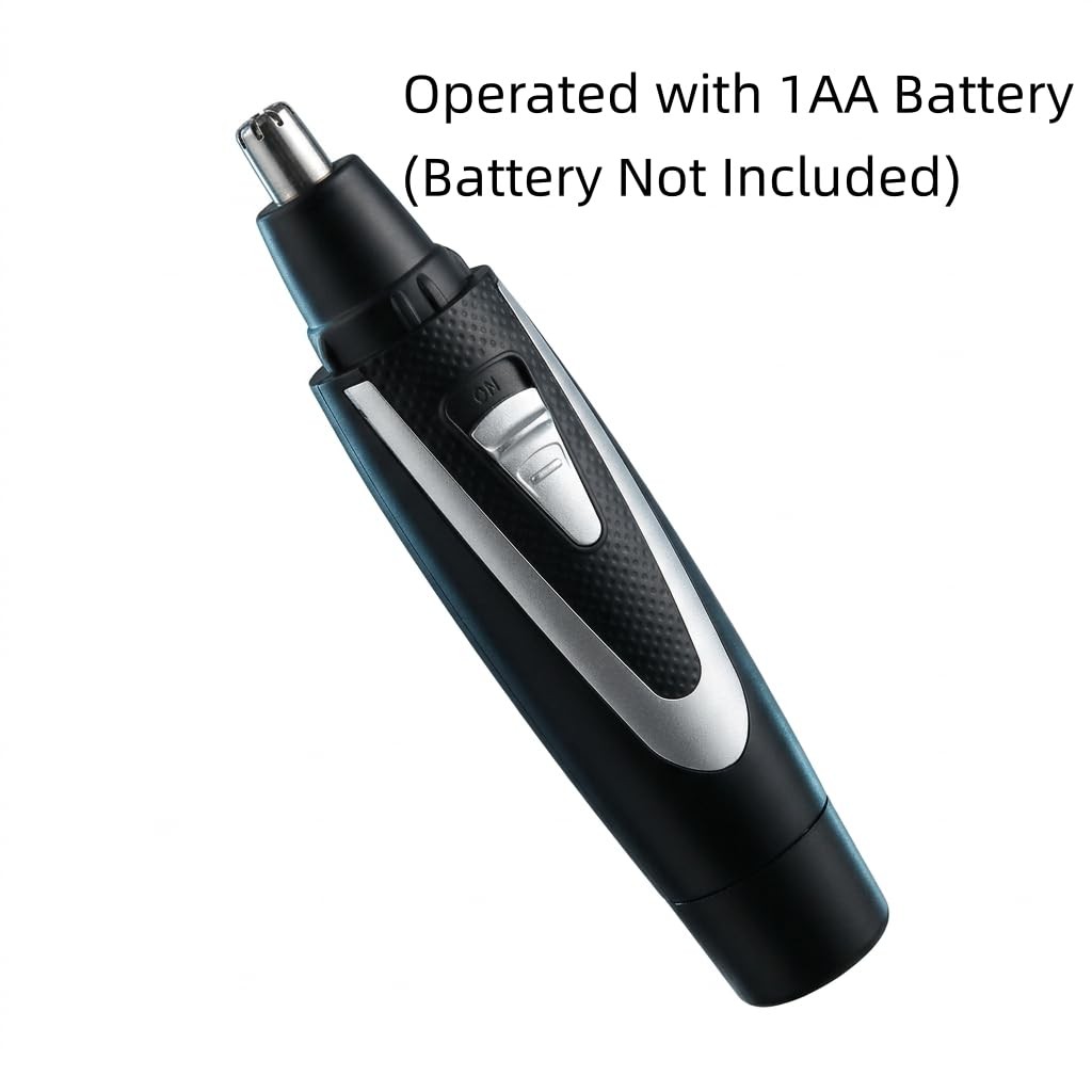 360 Rotating Nose Hair Trimmer Dual Edge Washing Quiet Ergonomic Grip