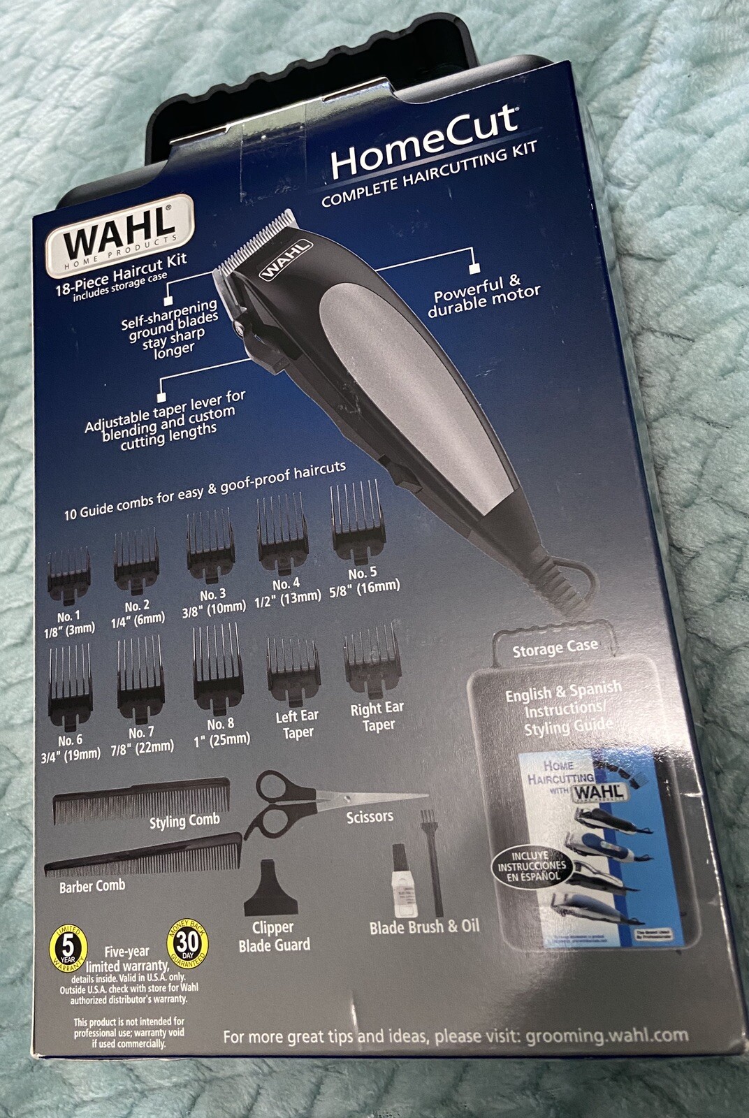 Wahl HomeCut Complete Hair Clipper Kit – 18 Piece Haircut Clippers Set