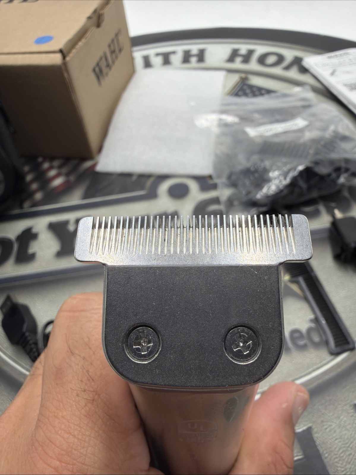 Wahl USA Stainless Steel Lithium-Ion Cordless Beard Trimmer for Men -09818A