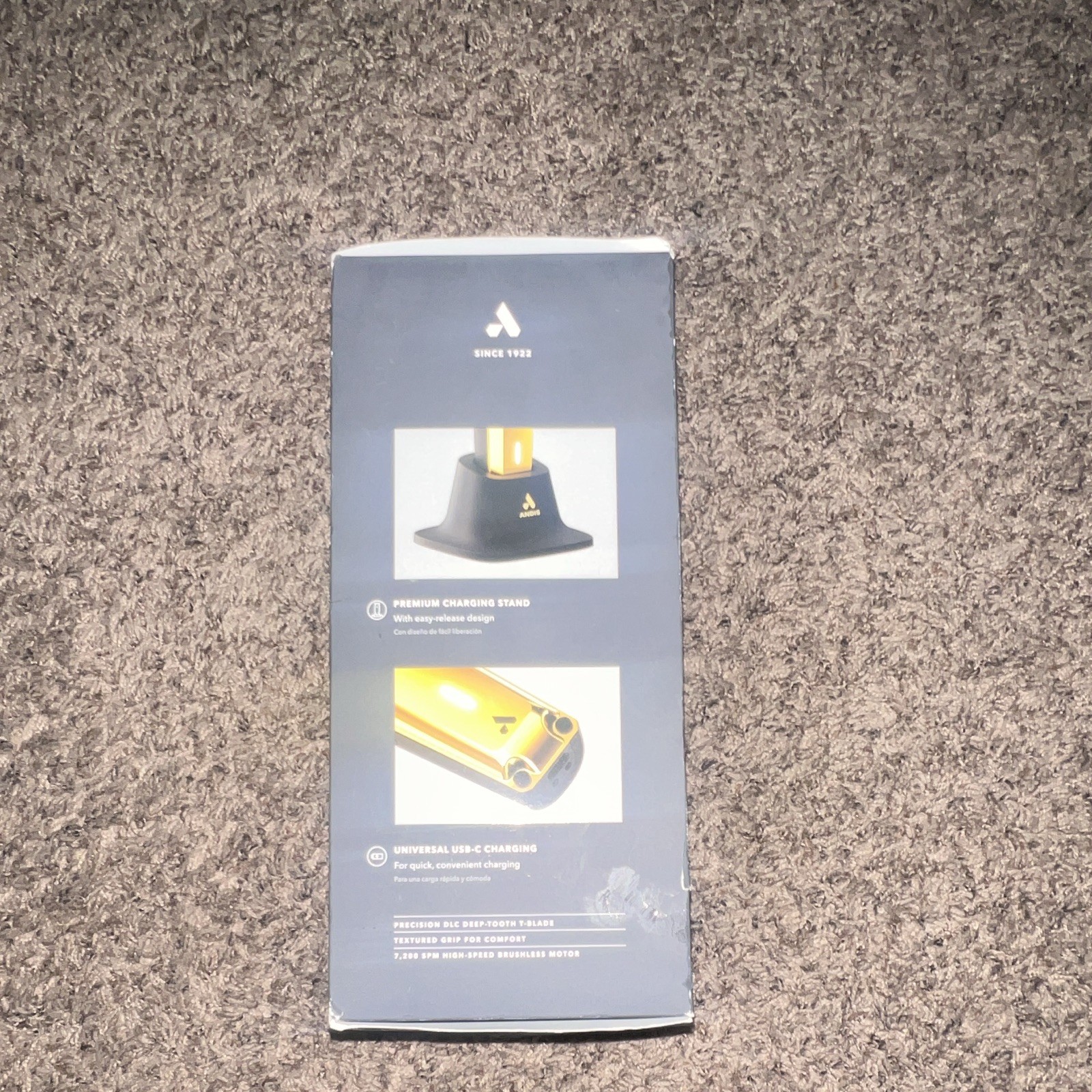 Andis Phenom Trimmer Gold/Black Cordless USB Rechargeable T-Blade 562310