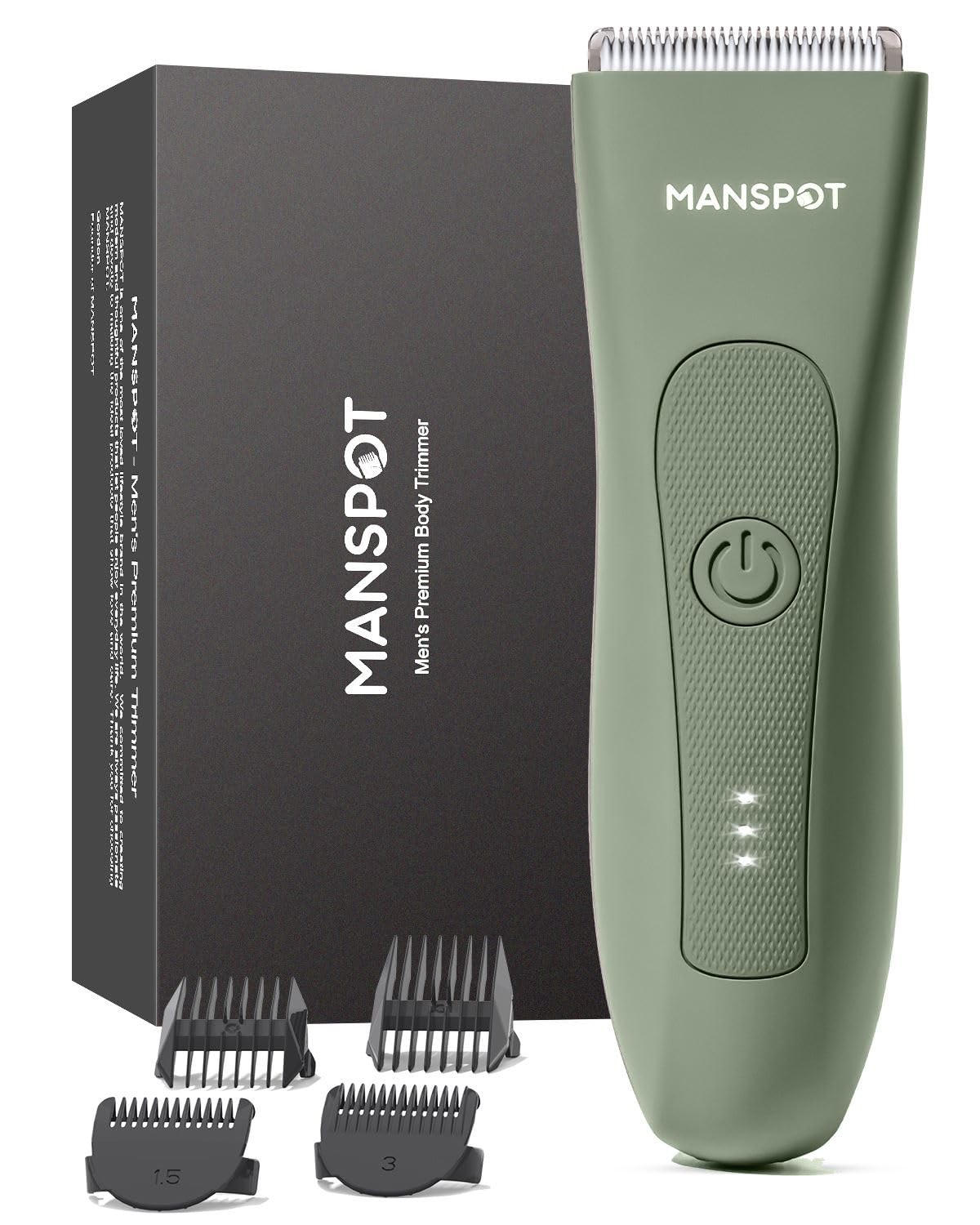 MANSPOT Manscape Groin & Body Hair Trimmer for Men & Women | Hypoallergenic Repl