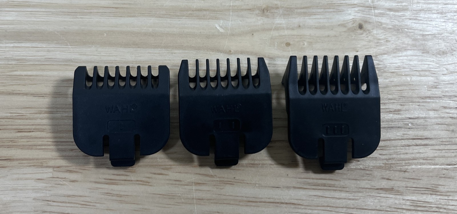 OEM Wahl Trimmer Beard Guide Comb Set – 1/16 – 1/8 – 3/16 – 9818 – 9864 – 59300