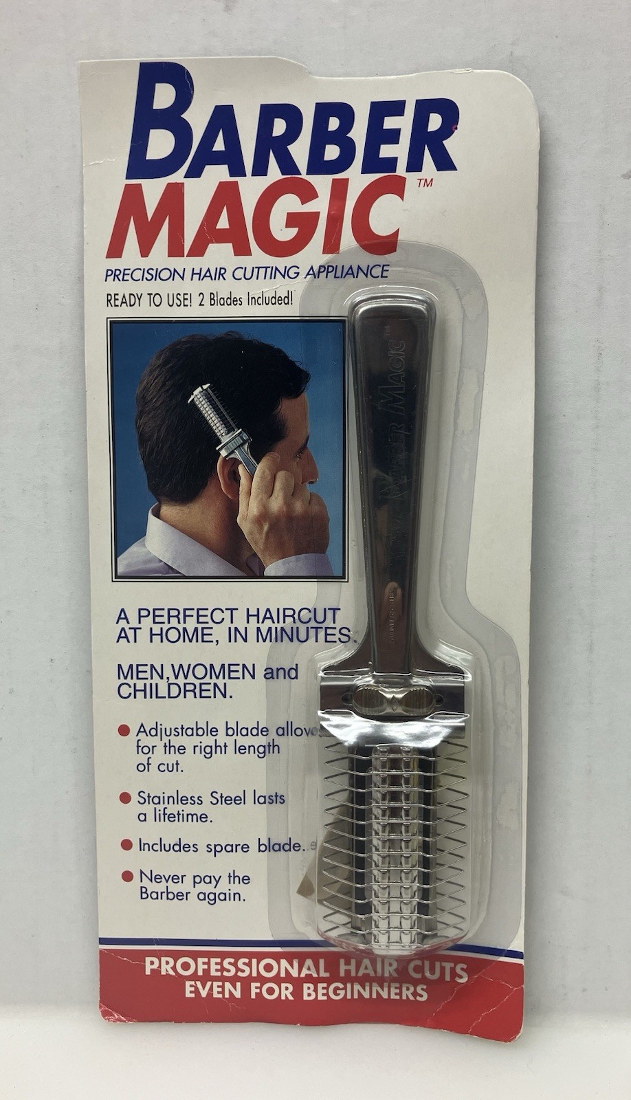 Barber Magic Precision Hair Cutting Appliance Razor Blade Cutter Stainless New