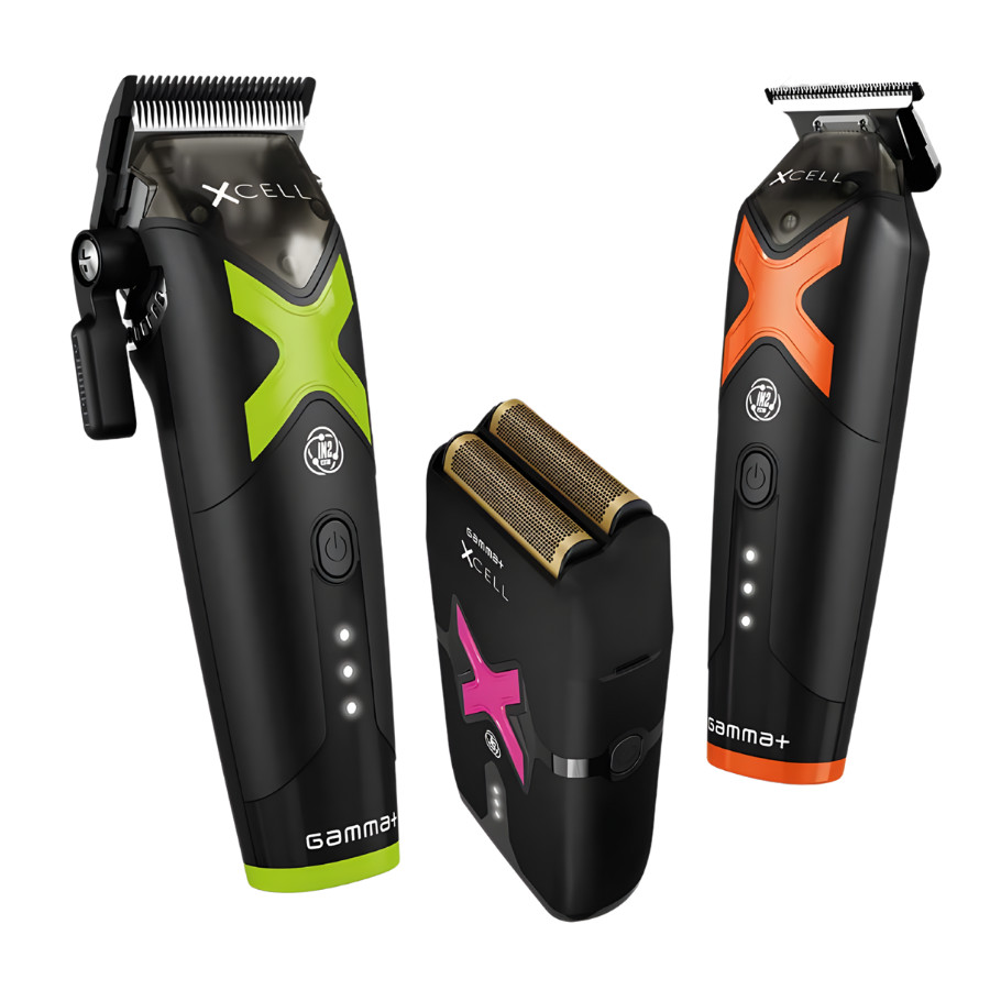 Gamma XCEED IN2 Vector Motor Cordless Clipper + Trimmer + Shaver | SET