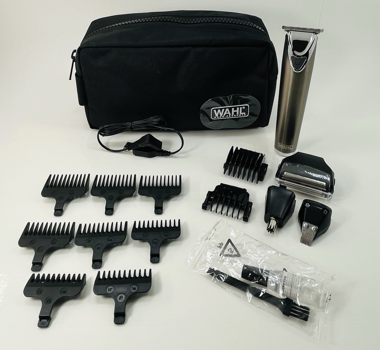 Wahl Stainless Steel Lithium Ion 2.0+ Beard Trimmer Kit Model 9864 Open Box
