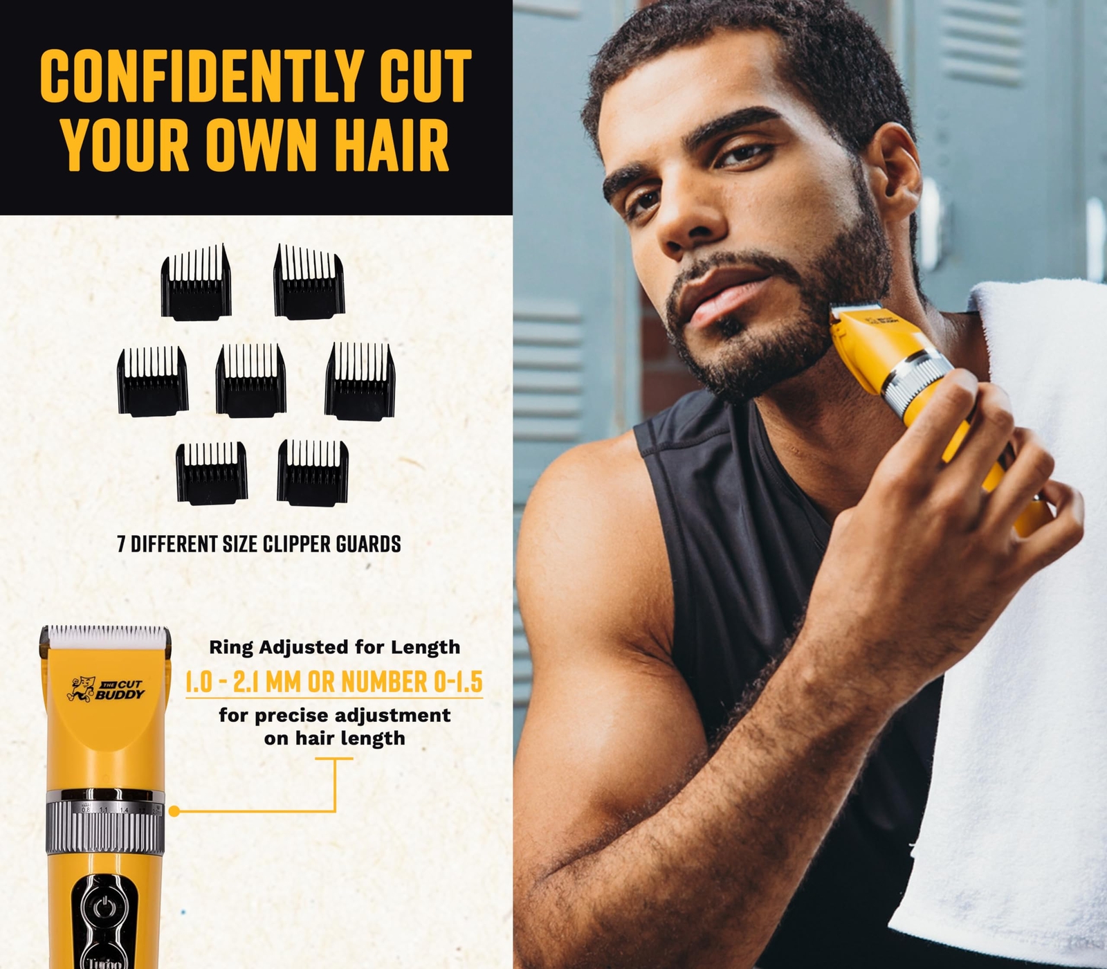 The Cut Buddy Clipper & Grooming Set Cordless Hair & Beard Clipper Distressed