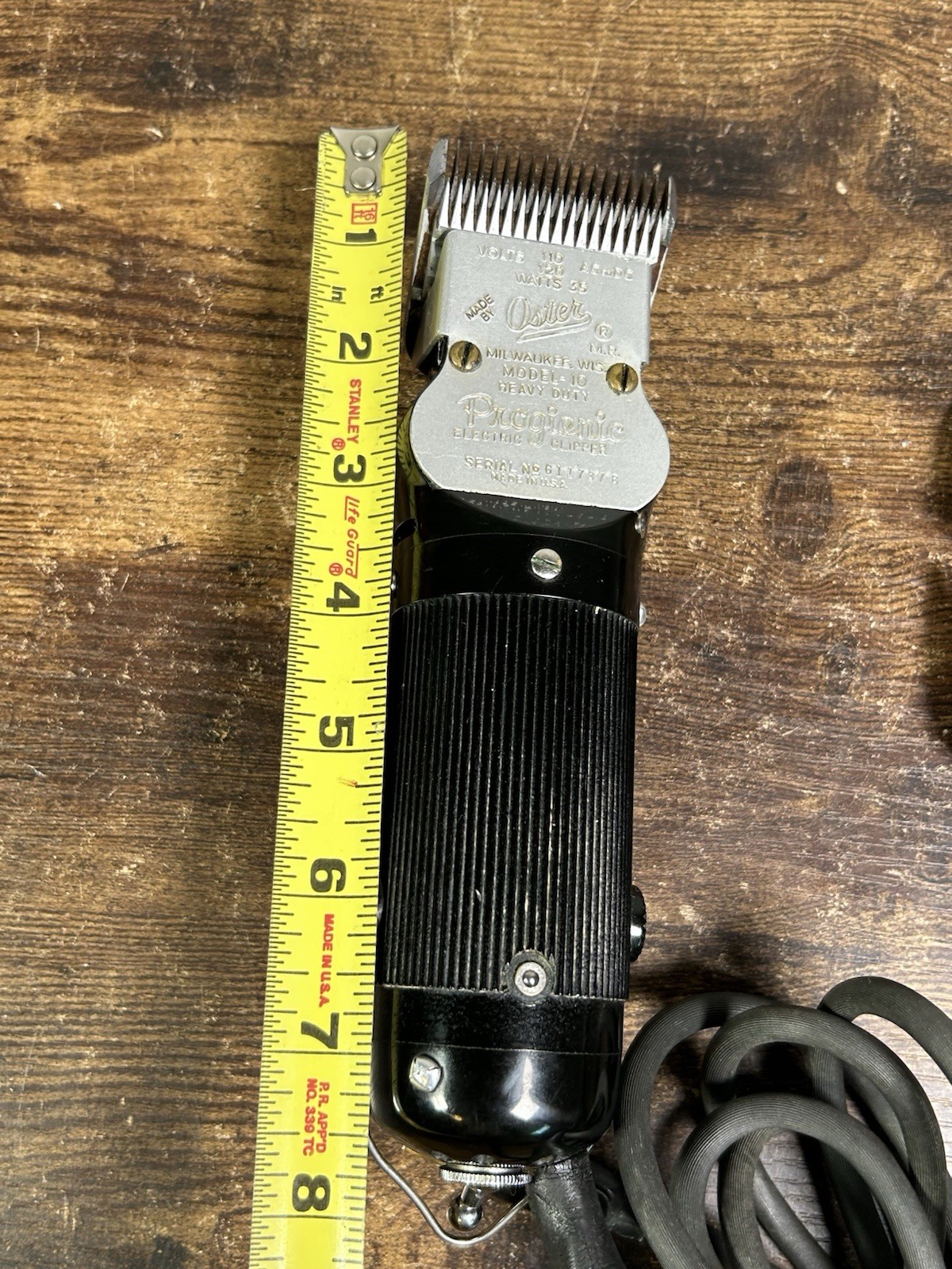 Vintage Oster Hair Clippers-Model 10 Progienic-Heavy Duty