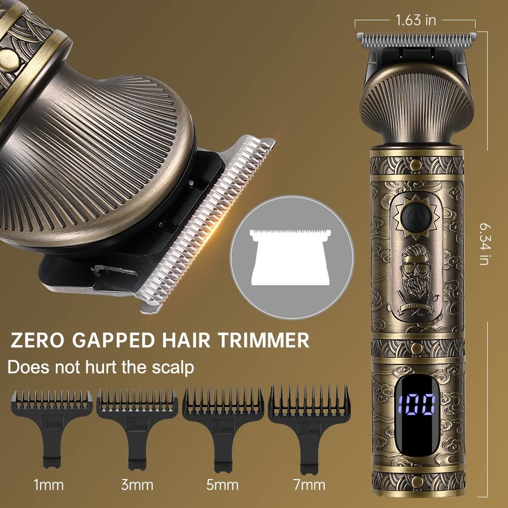 7-in-1 Beard Trimmer Kit, Cordless Hair Clipper, T-Blade Electric Shaver & Groom