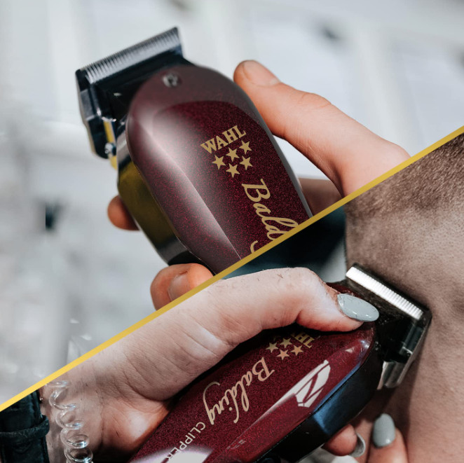 Wahl Professional 5-Star Balding Clipper V5000+ BURGUNDY 8110-830