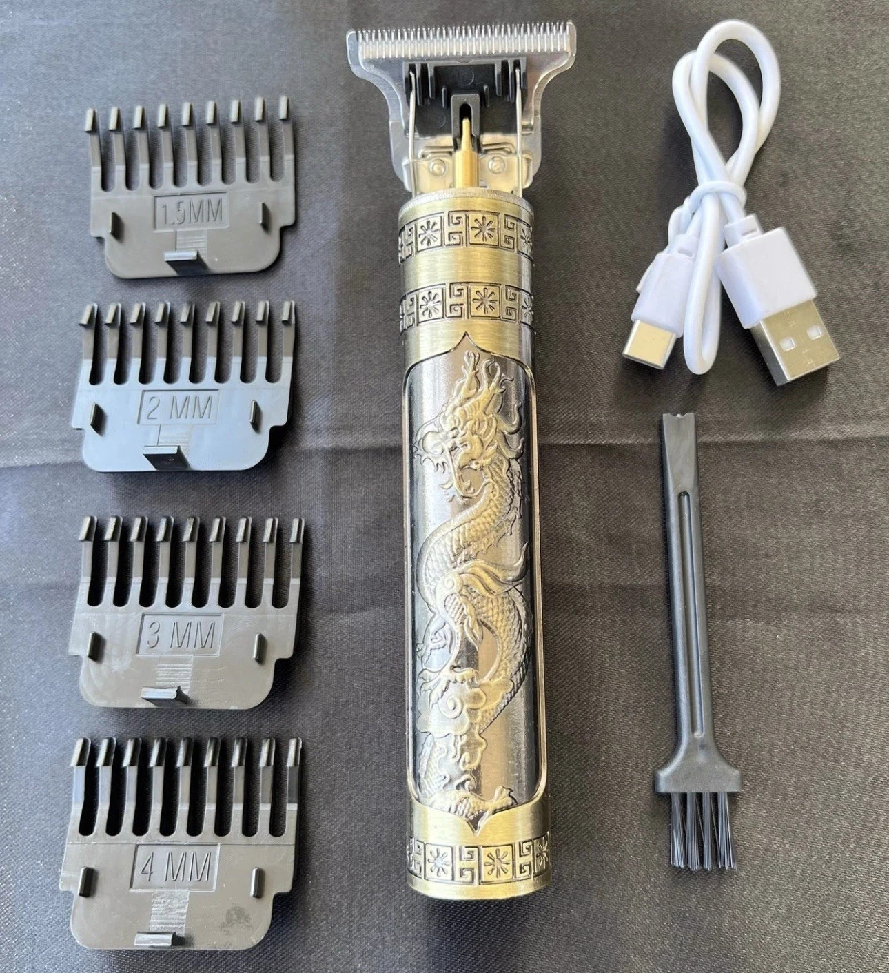 Vintage T9 Barbeador Dragon Beard Hair Trimmer | Cutter Machine for Men | USB