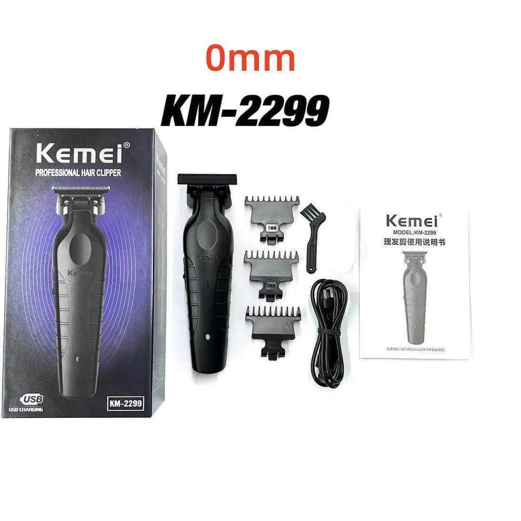 Kemei Electric Hair Clipper Barber Cordless Hair Trimmer 0mm Zero Gapped Carving