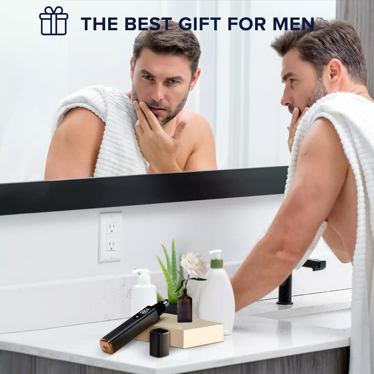 Nose Hair Trimmer for Men, 2024 Painless USB Rechargeable Nose Hair Trimmer
