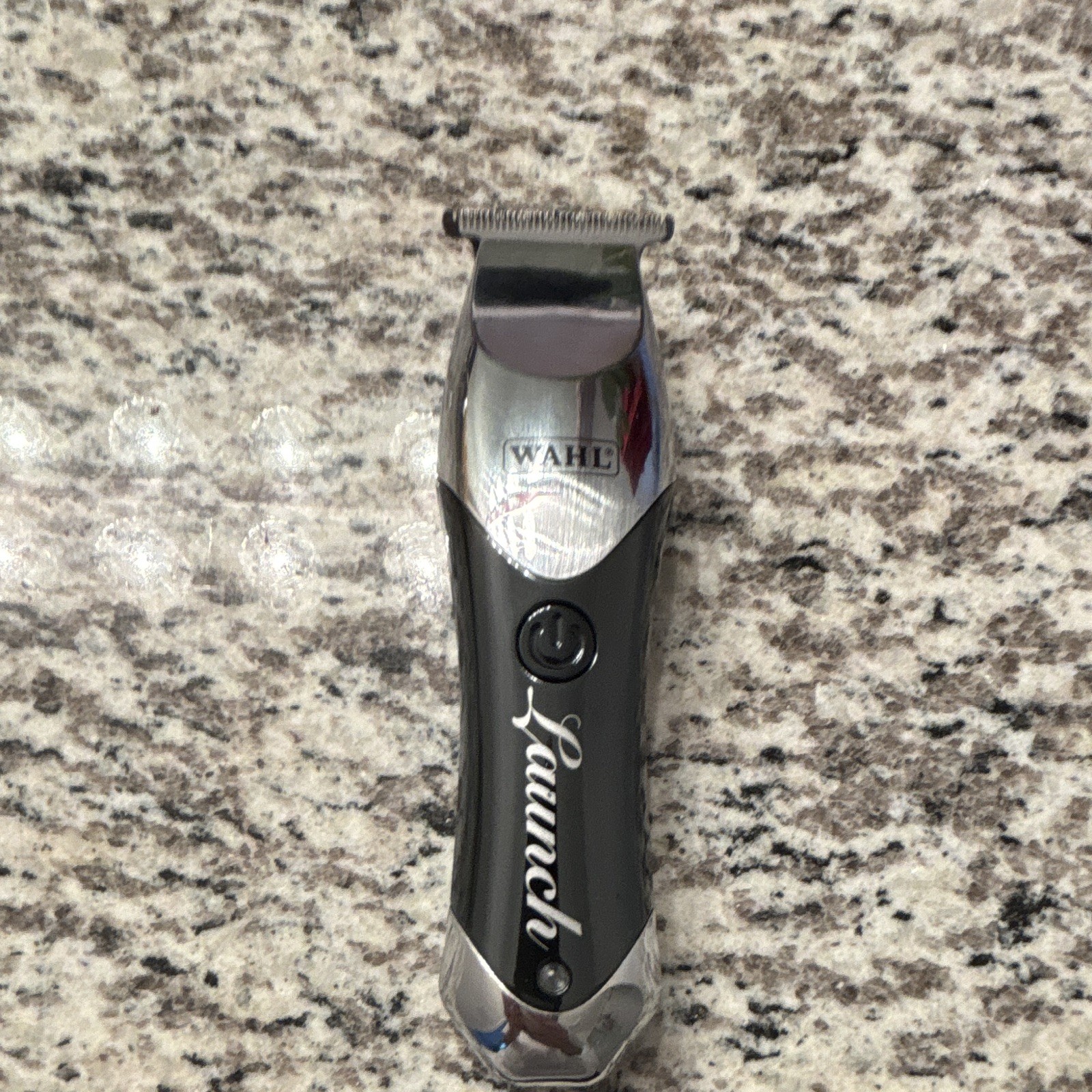 Wahl Launch Cordless T-Blade Trimmer for Face & Head, Black/Silver Come WITH BOX