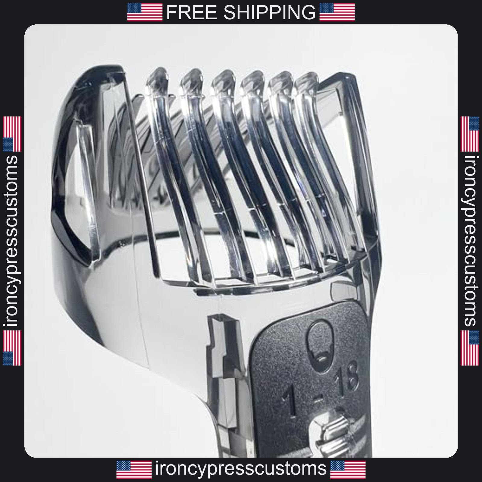 Replacement 1-18mm Beard Trimmer Comb for Philips QG Series