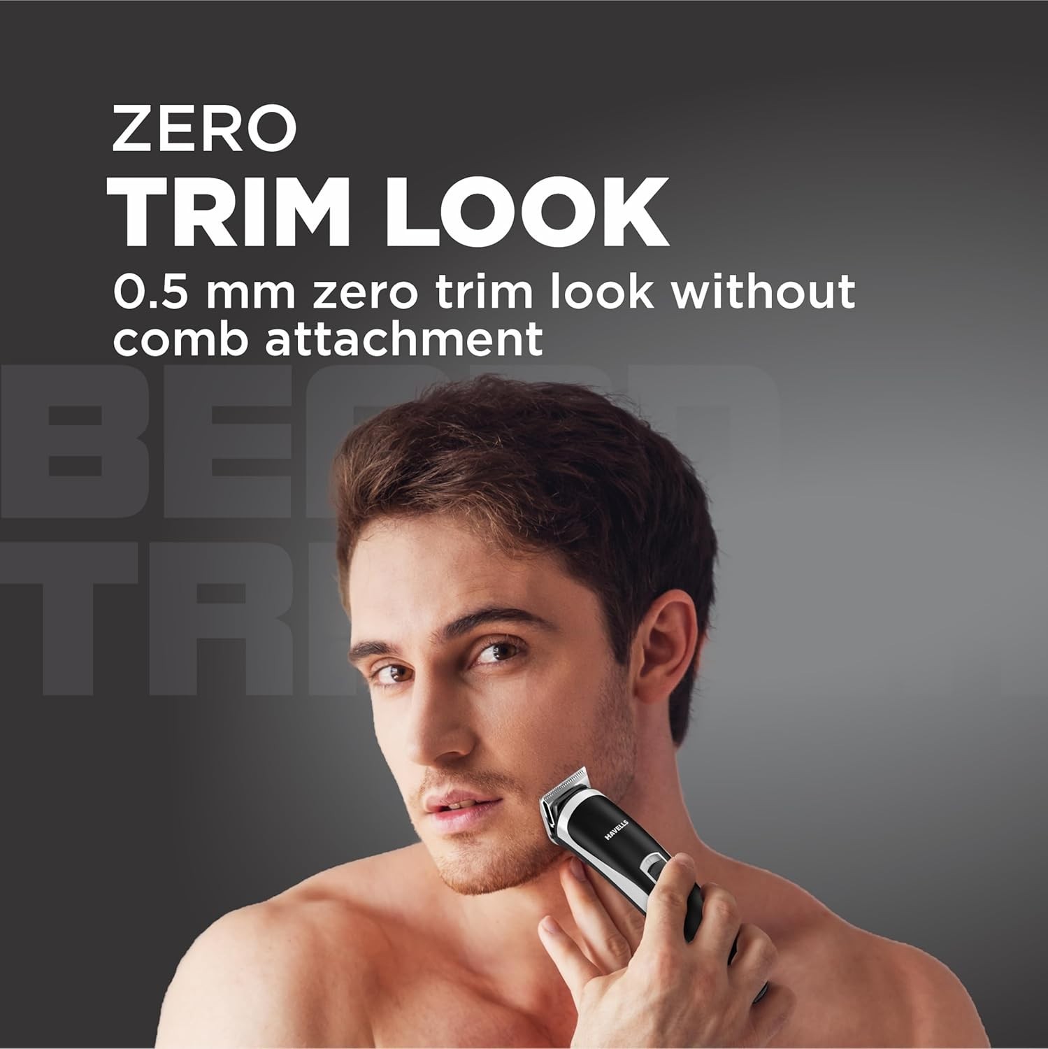 Havells BT2111 Beard Trimmer, 0.5mm Precision, SS Blades, 45 Min Runtime
