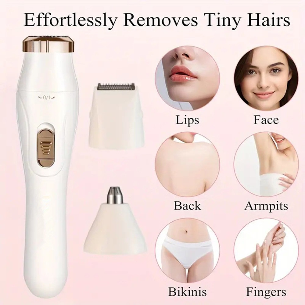 3 in 1 Rechargeable Eyebrow Ear Nose Beard Trimmer Set Hair Clipper Shaver USB