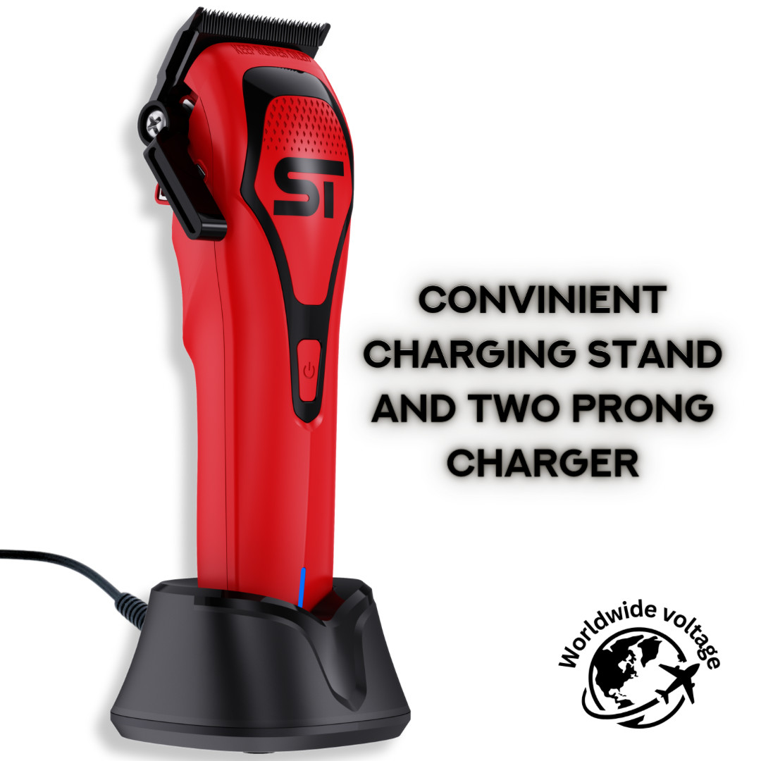 Supreme Trimmer DARKSTAR 72 DLC Taper Clipper w/ Magnetic Vector Motor | Red