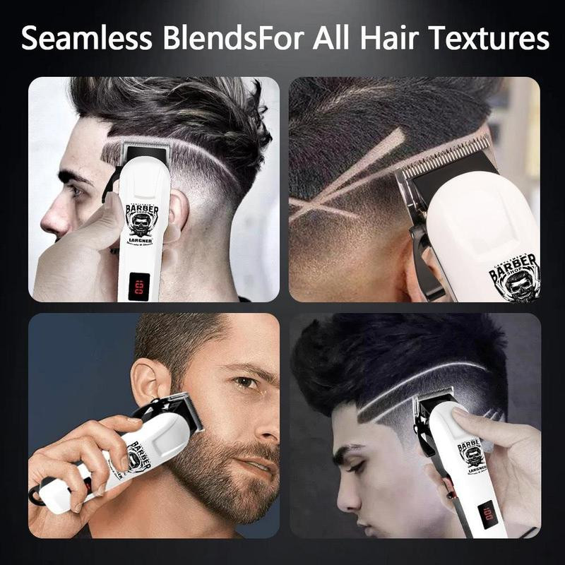 Professional Hair Clipper & Shaver Set, Barber Clipper Set, 1 Set Rechargeable H