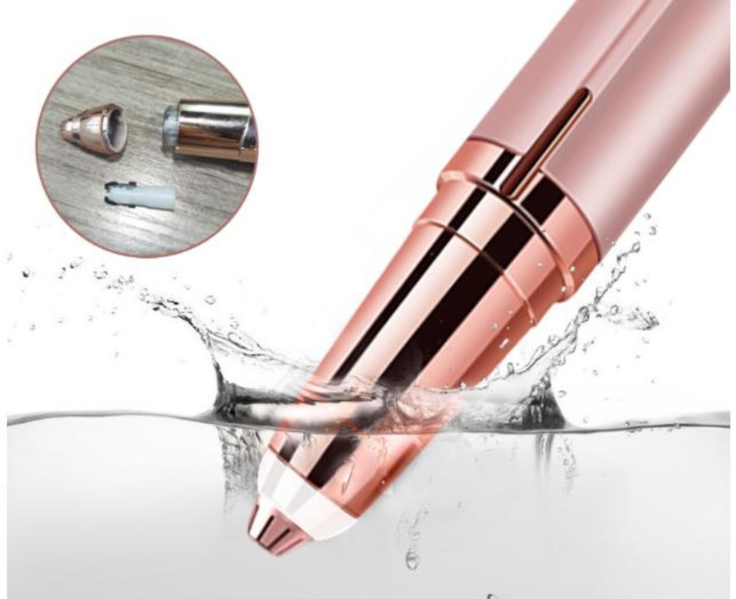 Womens Electric Face Eyebrow Trimmer Brows Razor Facial Epilator Hair Remover