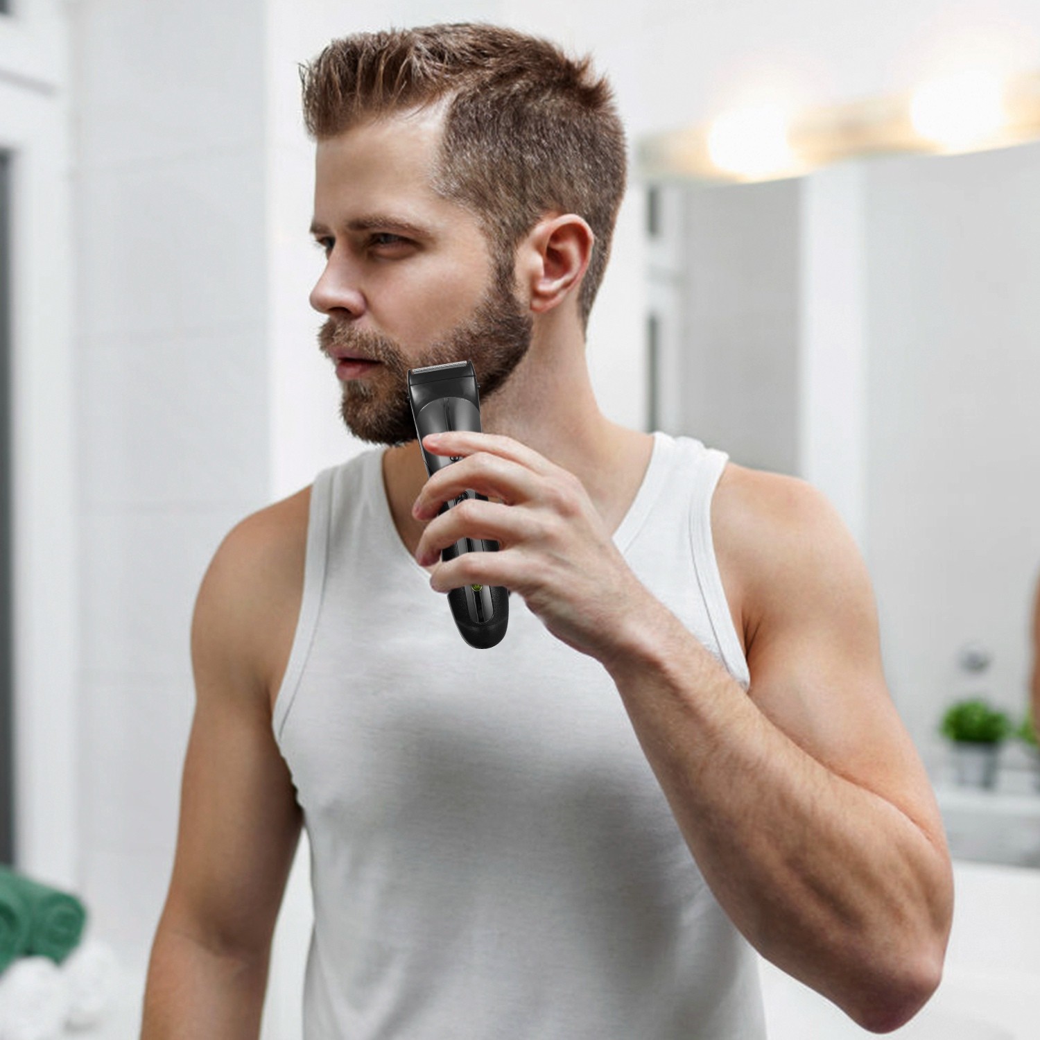 Mens Electric Shaver Trimmer Razor Rechargeable Hair Beard Nose Shaving Machine