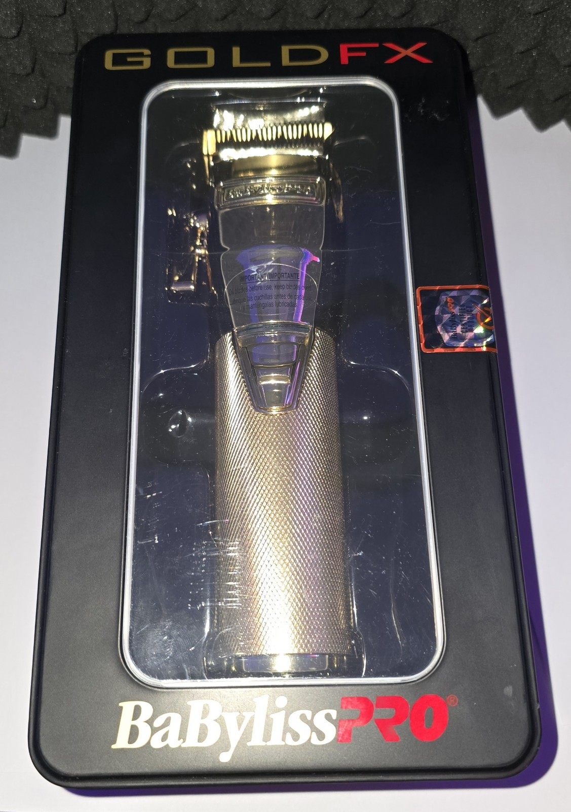 BaBylissPro GOLDFX Metal Lithium Clipper FX870G (Open/Unused)