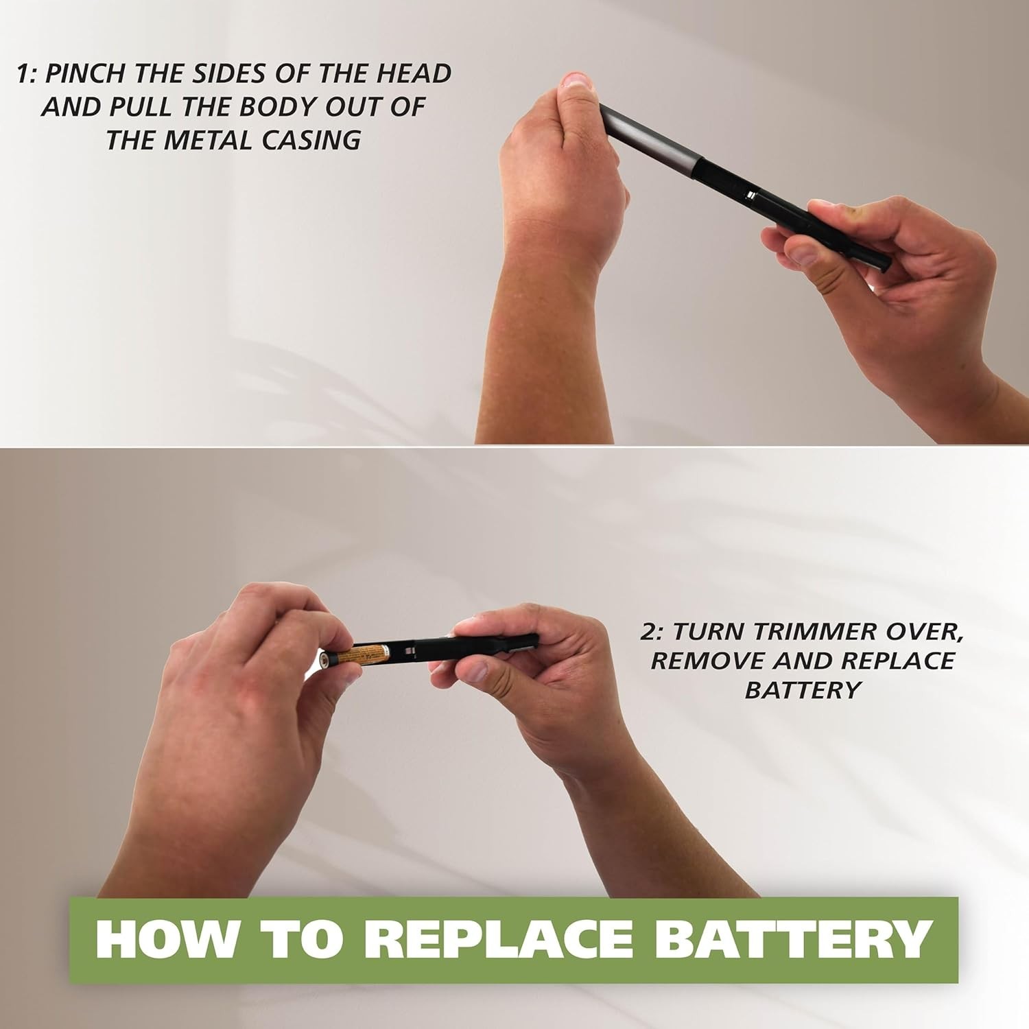 Micro Groomsman Battery Personal Trimmer for Hygienic Grooming with Rinseable, I