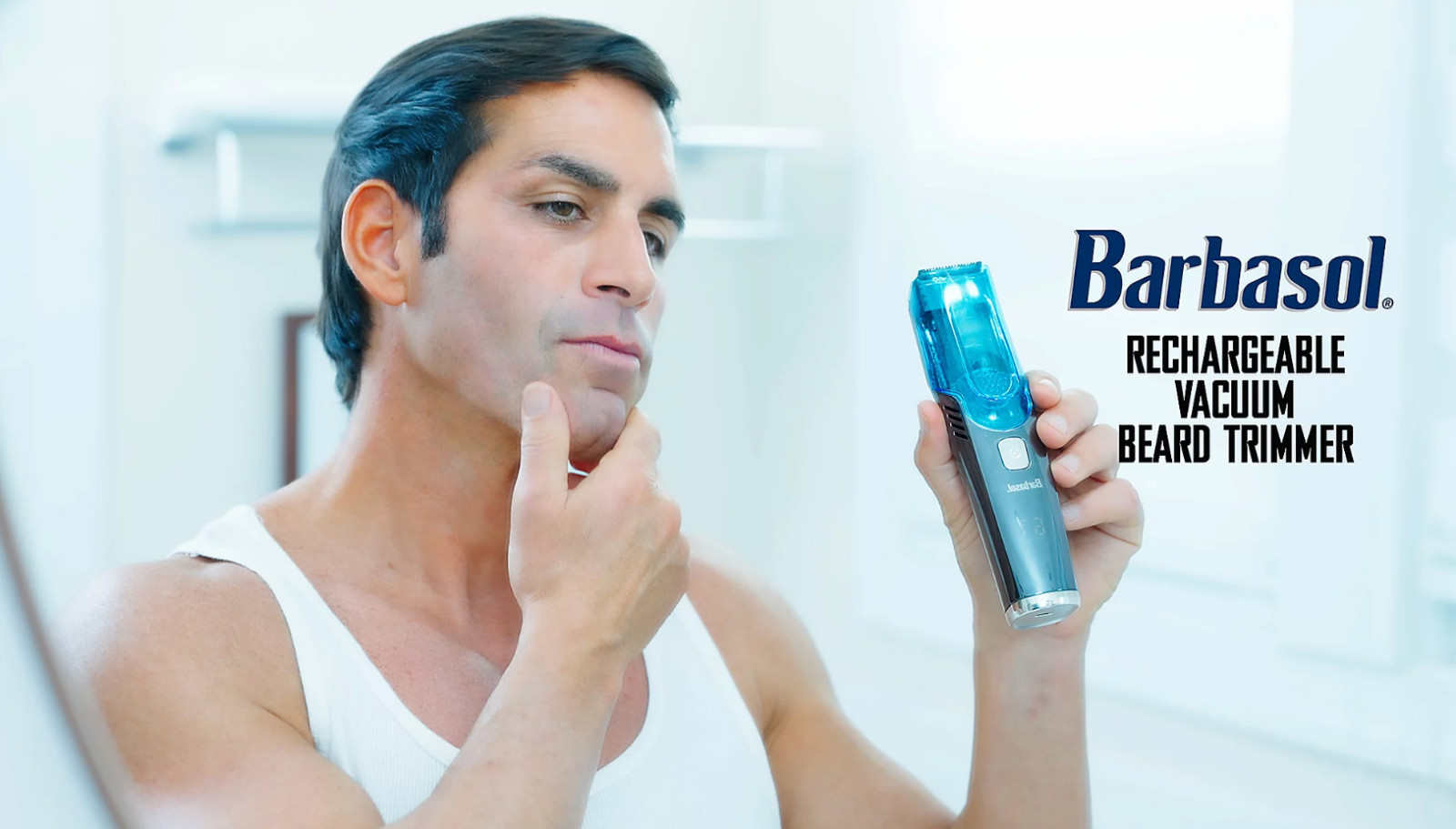 Barbasol Rechargeable Vacuum Beard Trimmer- Black