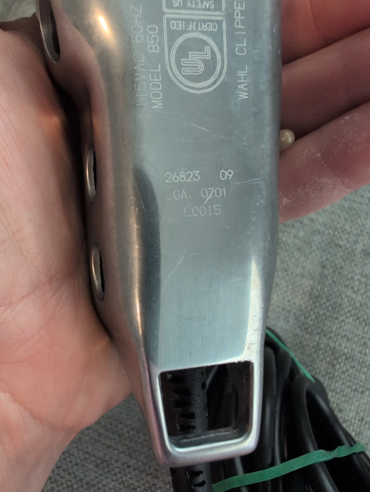 Wahl Professional 5-Star Senior Hair Clipper Model 850 Corded-Metal Housing Test