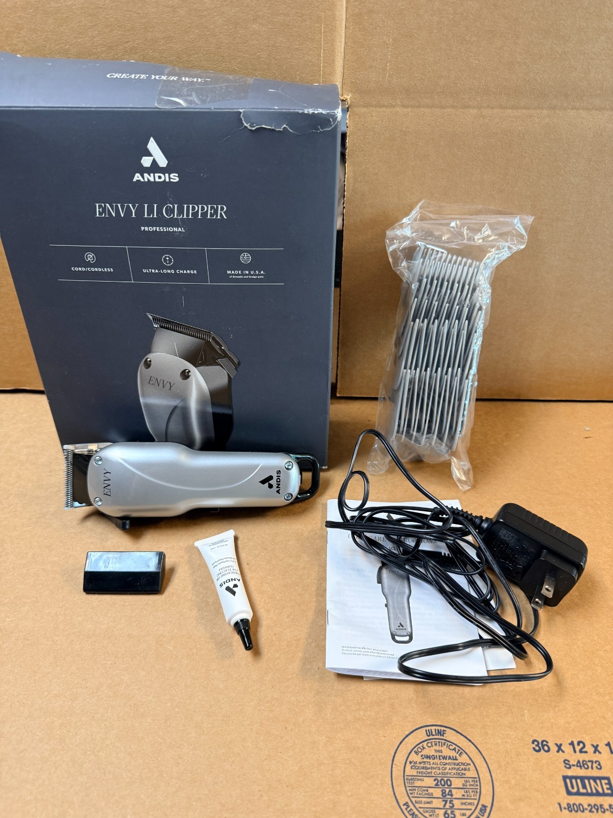 Andis 73000 Cordless Envy Li Adjustable Blade Clipper Rotary Motor